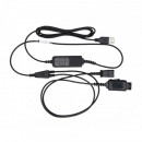 USB шнур-разветвитель для двух гарнитур QD JPL Telecom BL-11-USB+P