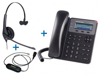Комплект гарнитуры Jabra BIZ 1500 Mono QD и IP-телефона Grandstream GXP1610