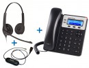 Комплект гарнитуры Jabra BIZ 1500 Duo QD и IP-телефона Grandstream GXP1620