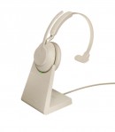 Зарядная станция и гарнитура Jabra EVOLVE2 65 Link 380A MS Mono stand Beige