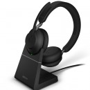 Зарядная станция и гарнитура Jabra EVOLVE2 65 Link 380A UC Stereo stand Black