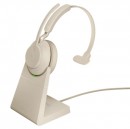 Зарядная станция и гарнитура Jabra EVOLVE2 65 Link 380C UC Mono stand Beige