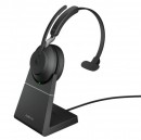 Зарядная станция и гарнитура Jabra EVOLVE2 65 Link 380A MS Mono stand Black