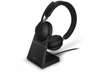 Зарядная станция и гарнитура Jabra EVOLVE2 65 Link 380C UC Stereo stand Black