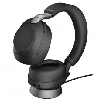 Bluetooth-гарнитура и зарядная база Jabra EVOLVE2 85 Link 380A MS Stereo stand Black