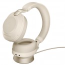 Bluetooth-гарнитура и зарядная база Jabra EVOLVE2 85 Link 380A UC Stereo stand Beige