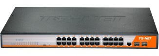 Коммутатор управляемый TG-NET P3026M-24PoE-450W-V4